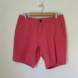 Faherty All Day Shorts - 32 waist, 7 in length, Nantucket Red color